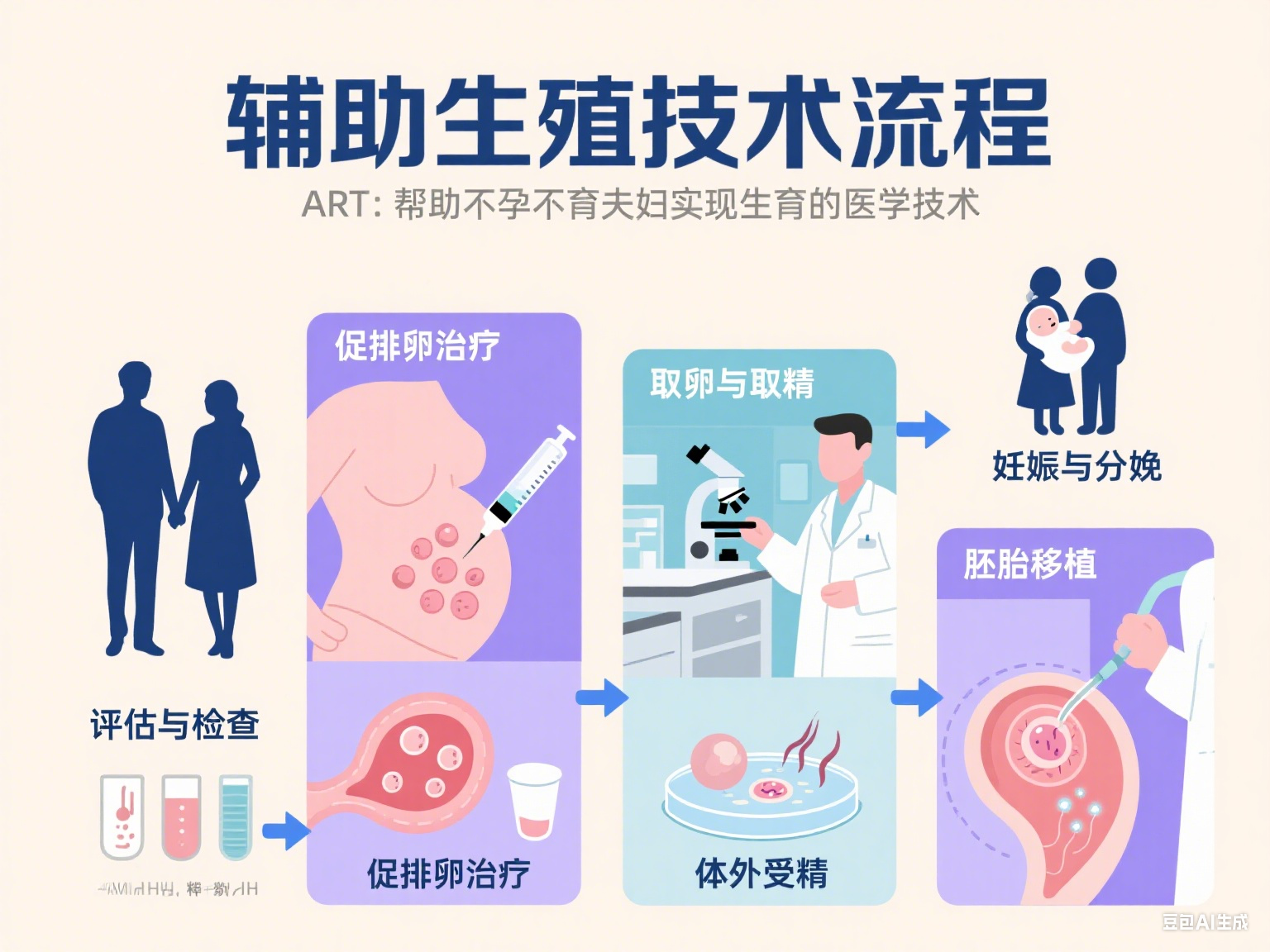 試管嬰兒,試管過程,試管嬰兒步驟